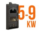 Krbová kamna s výkonem výměníku od 5 kW do 9 kW