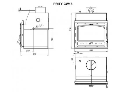 Prity CW18 rozmery