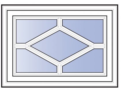 Okno k domku CLASSIC, kosočtverec