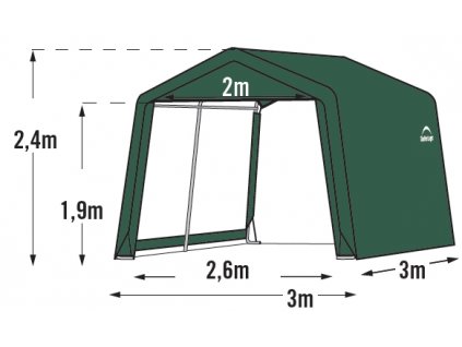 Plachtový přístřešek SHELTERLOGIC 3,0 x 3,0 m 70335eu