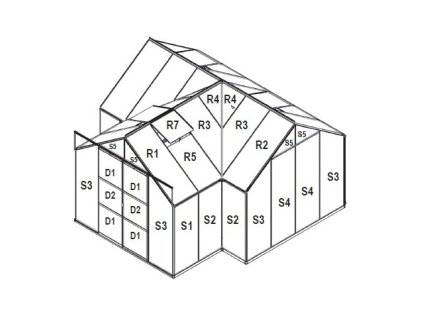 náhradní prosklení pro skleník VITAVIA SIRIUS PC 4 mm LG3048 - uvodni fotka