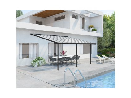 Hliníková pergola PALRAM Sierra 5400 antracit 3 x 5,46