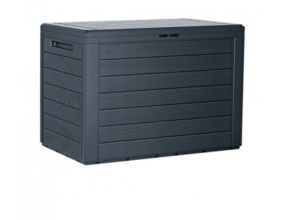 3463115 zahradni box woodebox 190 l antracit 78 cm